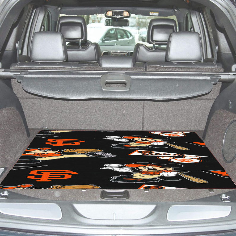 Mickey Mouse San Francisco Giants Car Trunk Mat Non Slip