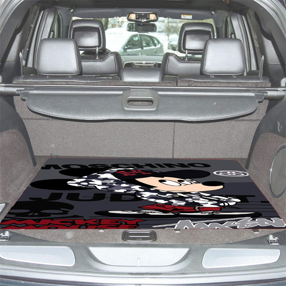 Mickeye Mouse Moschino Car Trunk Mat Non Slip