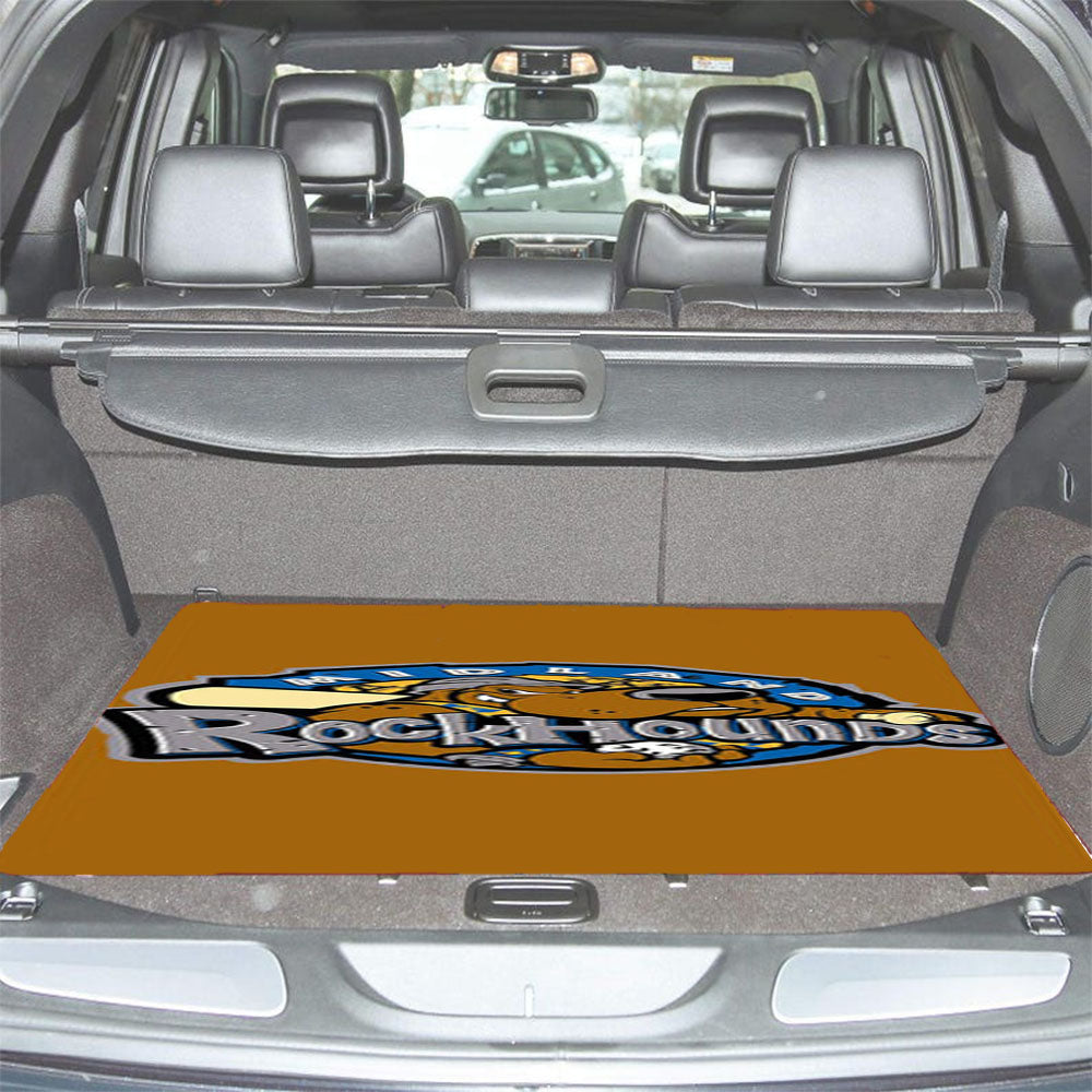 Miland Rock Hounds Baseball Logo Gold Car Trunk Mat Non Slip