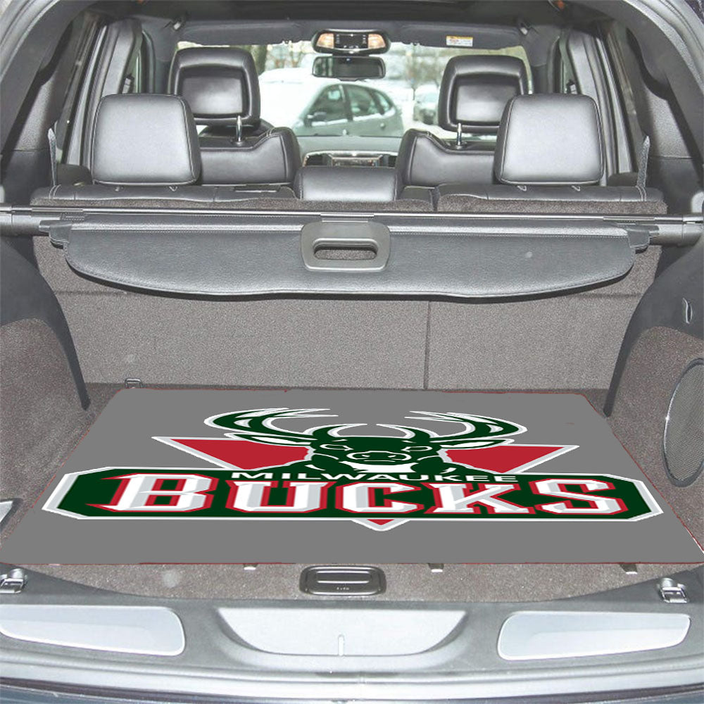 Milwaikee Bucks Basketball Car Trunk Mat Non Slip