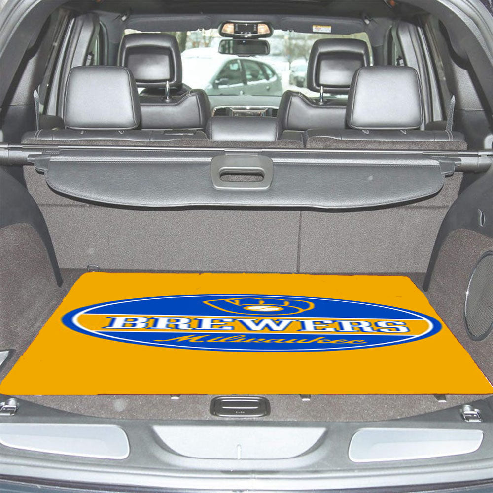 Milwaukee Brewers Icon Car Trunk Mat Non Slip
