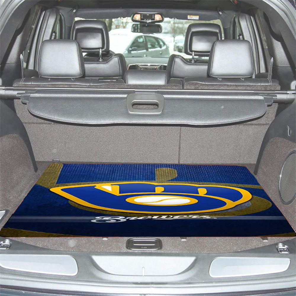 Milwaukee Brewers Mlb Car Trunk Mat Non Slip