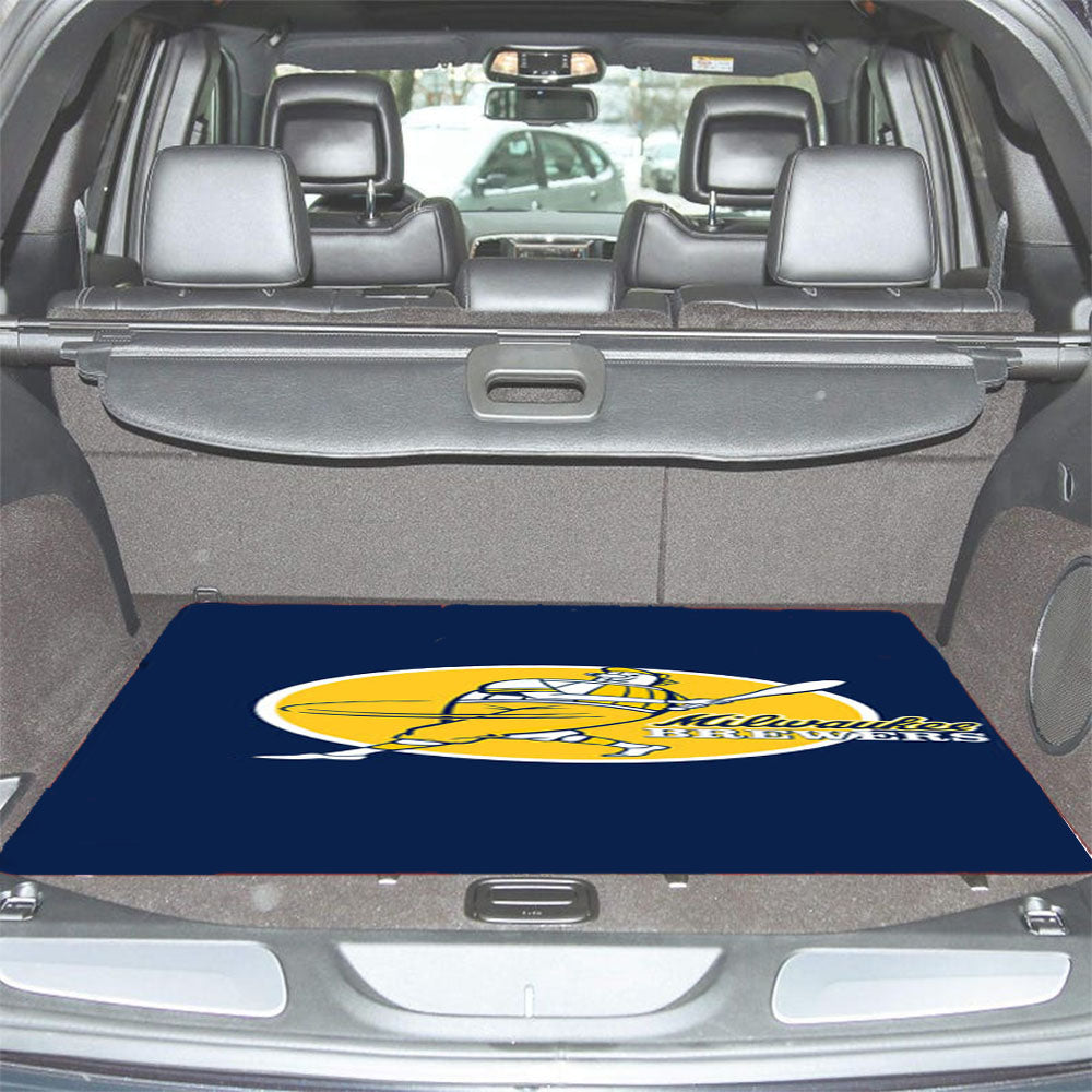 Milwaukee Brewers Player Cartoon Car Trunk Mat Non Slip