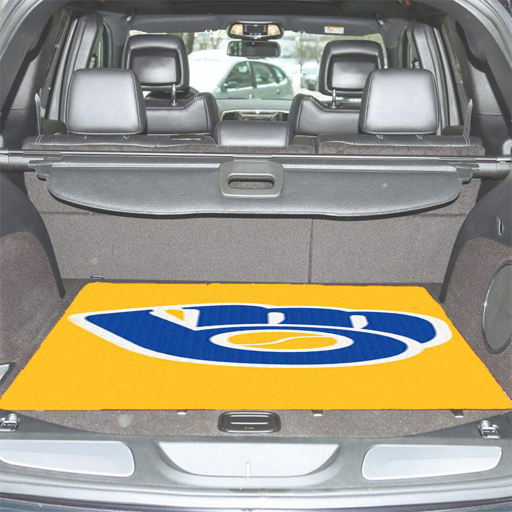 Milwaukee Brewers Yellow Car Trunk Mat Non Slip
