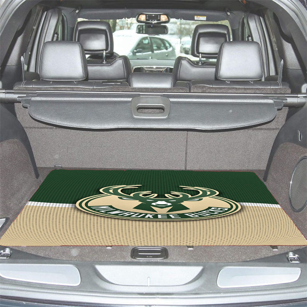Milwaukee Bucks Basketball Team Logo Car Trunk Mat Non Slip
