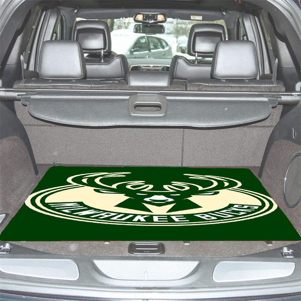 Milwaukee Bucks Green Car Trunk Mat Non Slip
