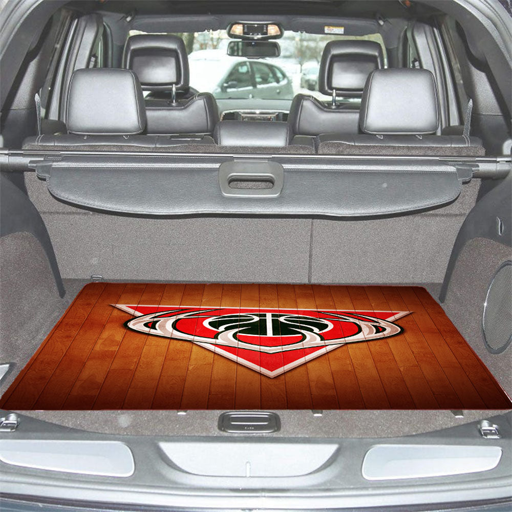 Milwaukee Bucks Hardwood 2 Car Trunk Mat Non Slip