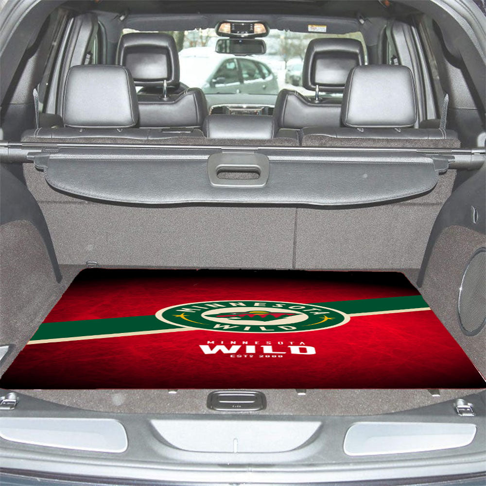 Minnesota Nhl Car Trunk Mat Non Slip