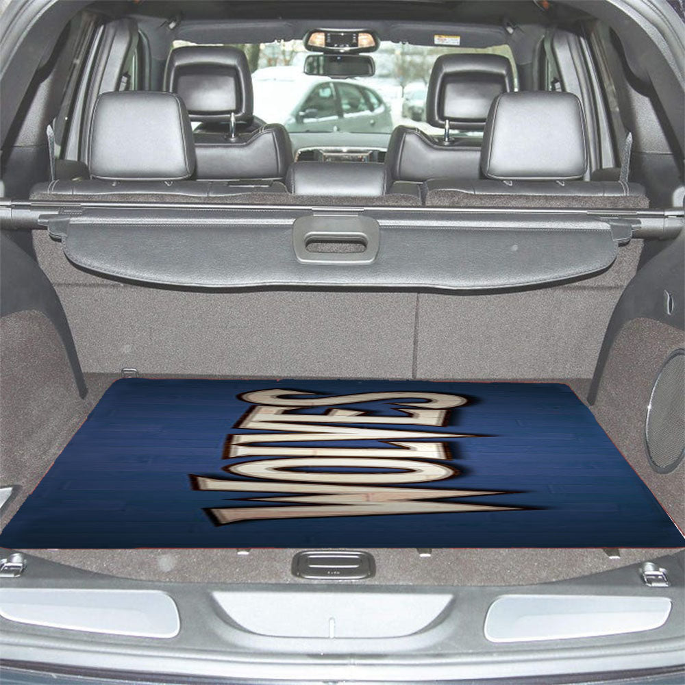 Minnesota Timberwolves Text Car Trunk Mat Non Slip