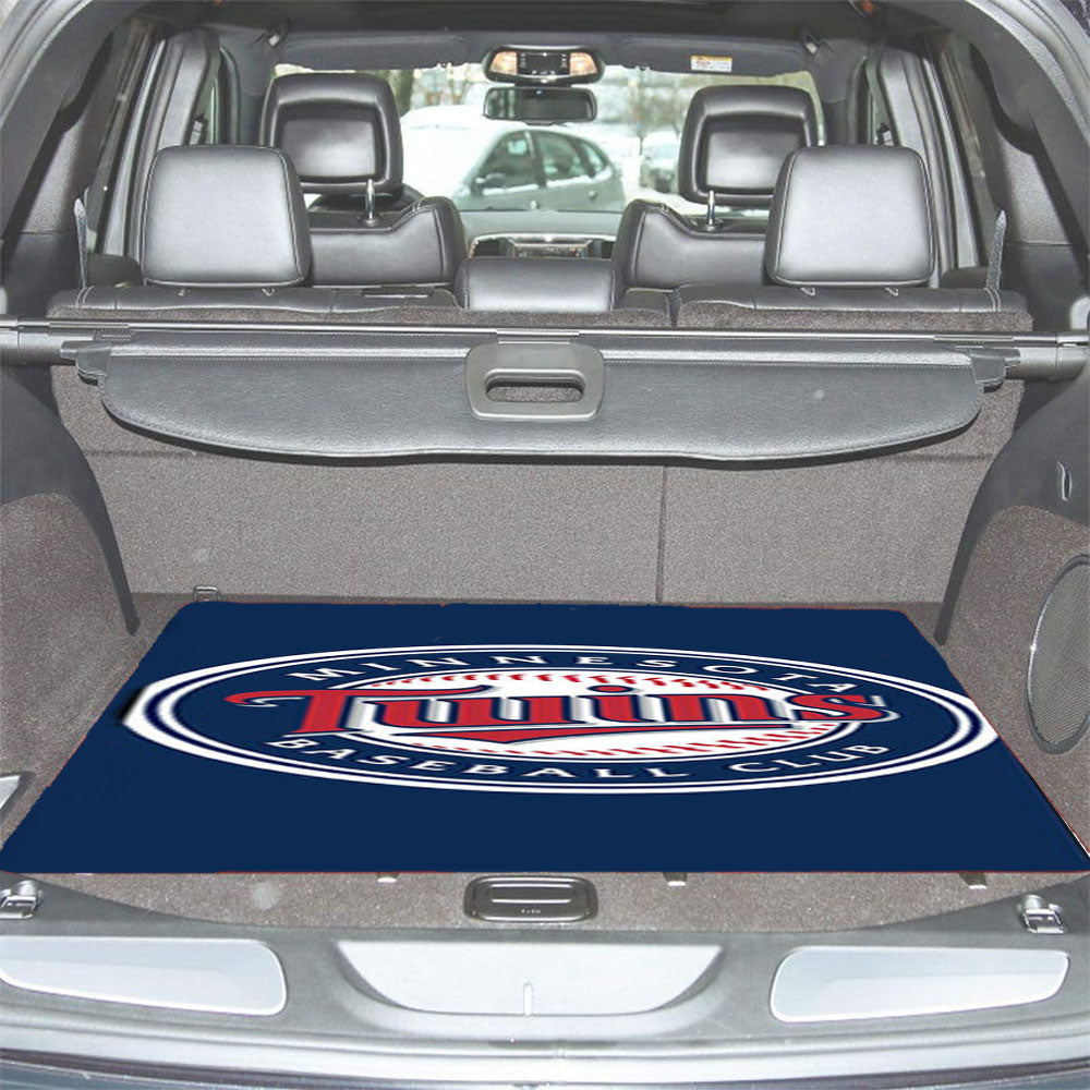 Minnesota Twins Baseball Logo Blue Car Trunk Mat Non Slip