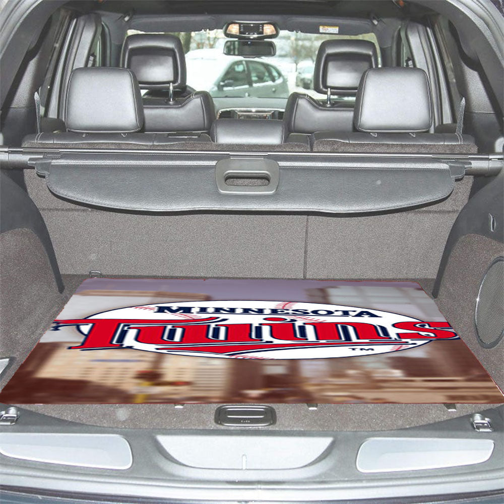 Minnesota Twins In City Car Trunk Mat Non Slip