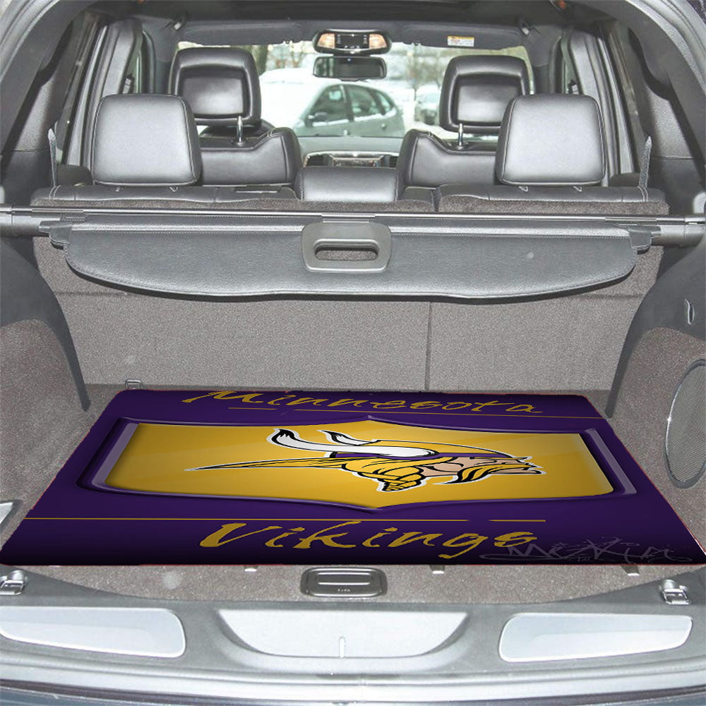 Minnesota Vikings, Adam Thielen Car Trunk Mat Non Slip