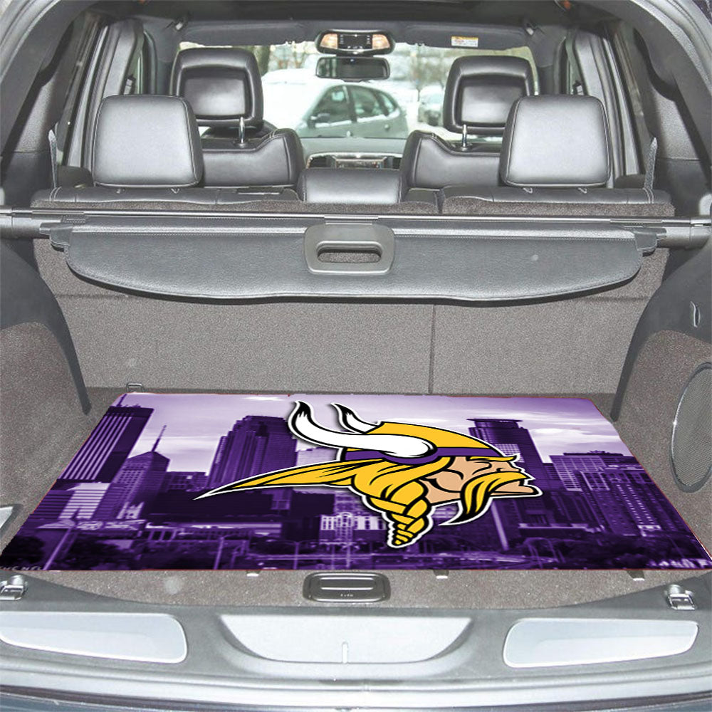 Minnesota Vikings Emblem Car Trunk Mat Non Slip
