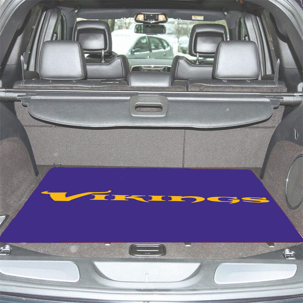 Minnesota Vikings Text Car Trunk Mat Non Slip