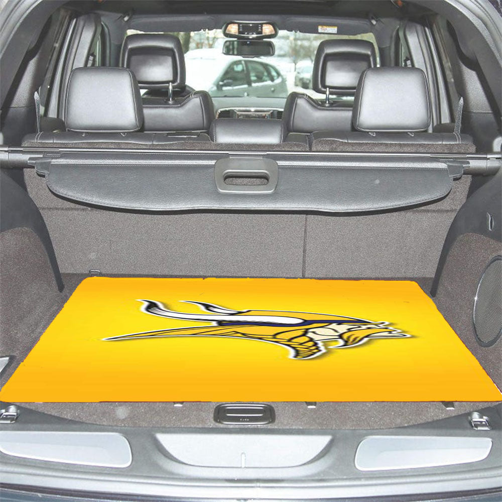 Minnesota Vikings Yellow Fade Car Trunk Mat Non Slip