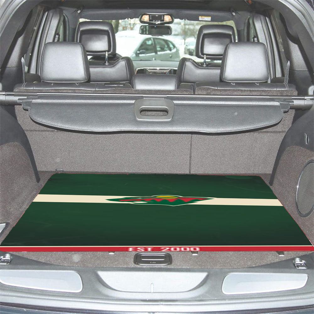 Minnesota Wild Est 2000 Car Trunk Mat Non Slip