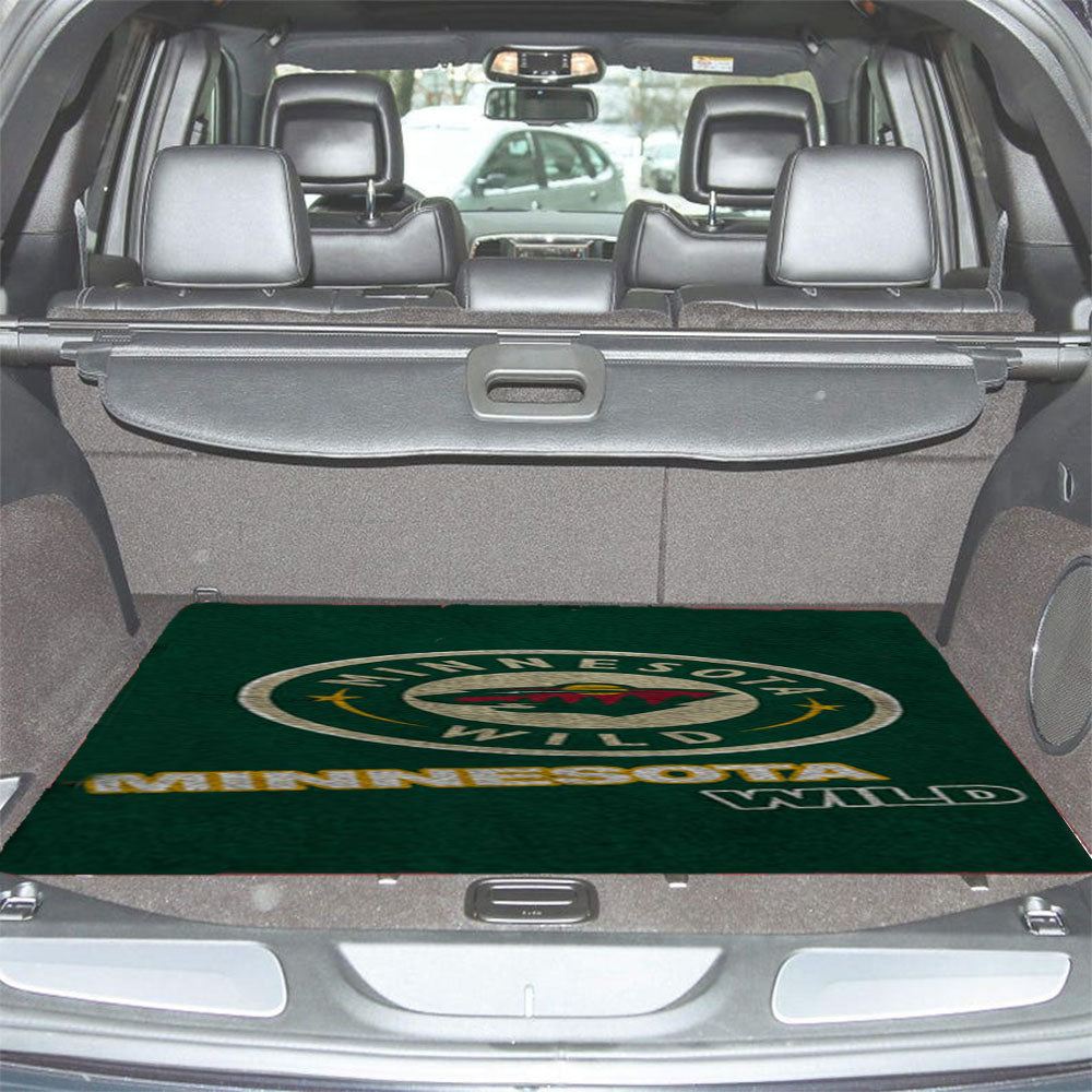 Minnesota Wild Green Car Trunk Mat Non Slip