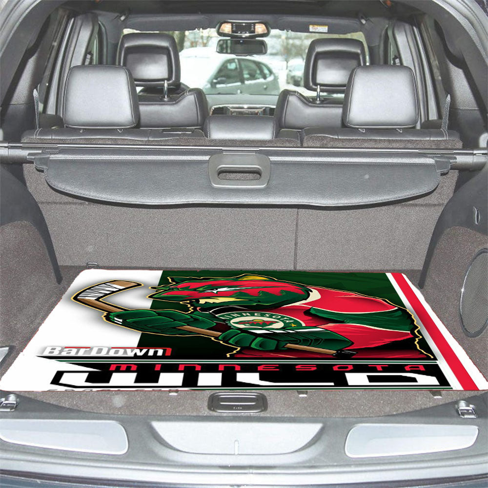 Minnesota Wild Hockey Car Trunk Mat Non Slip