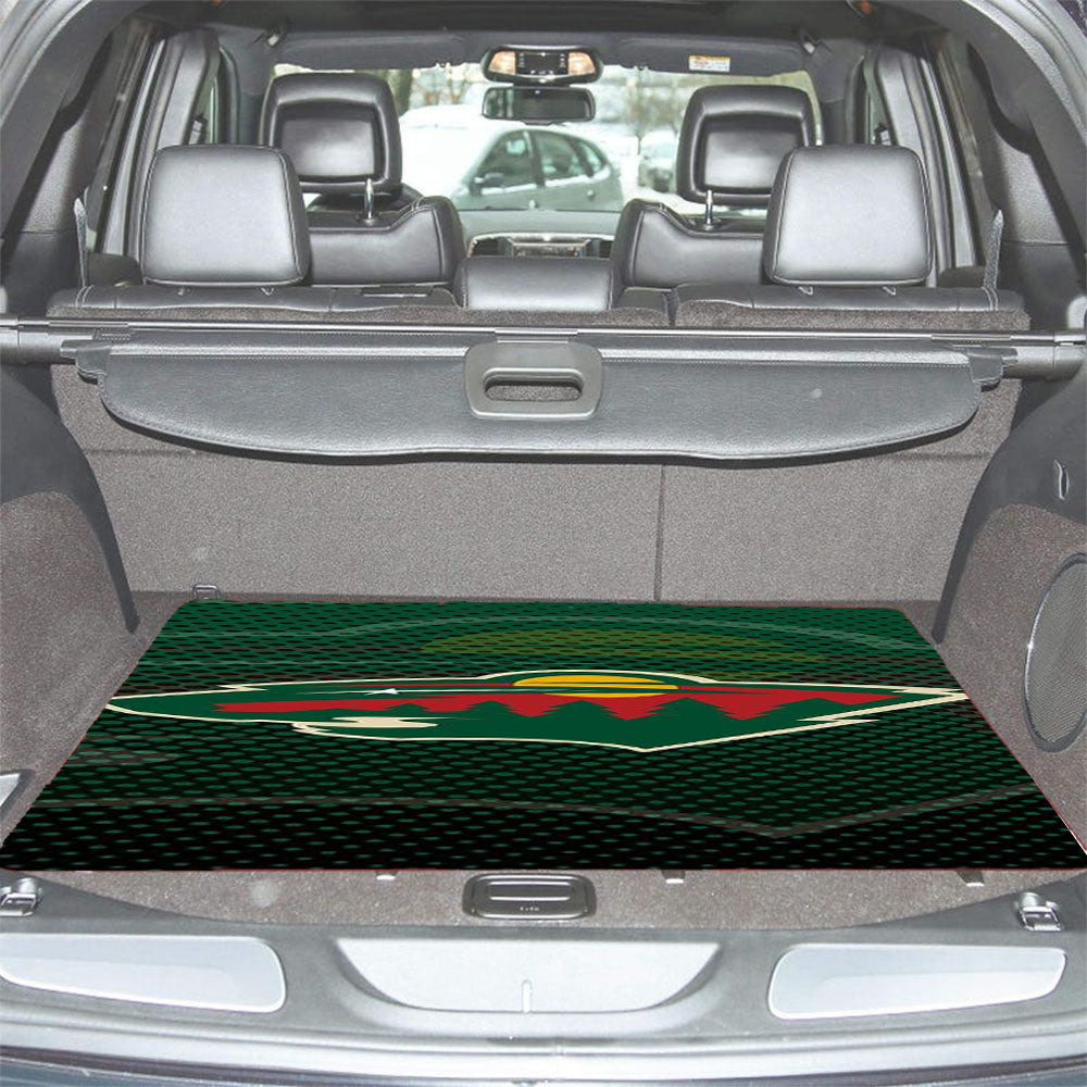 Minnesota Wild Symbol Car Trunk Mat Non Slip