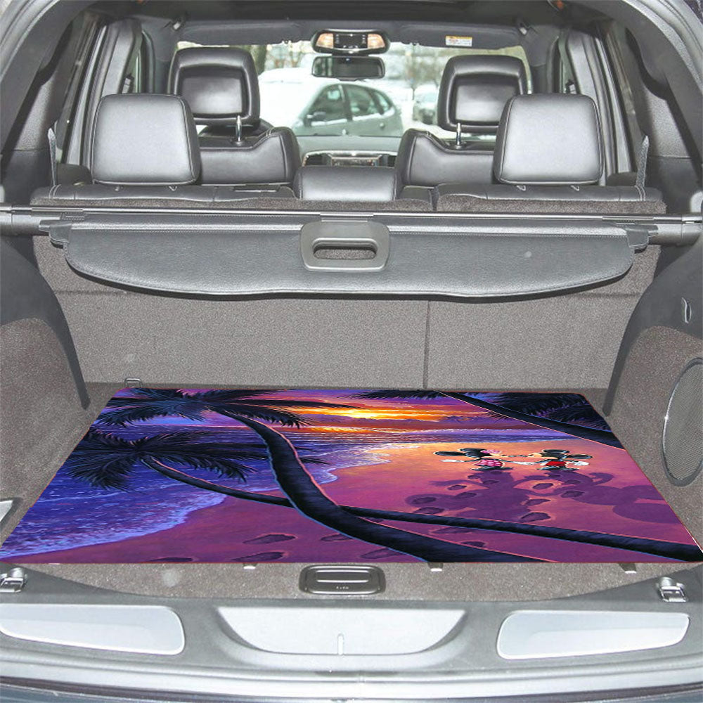 Minnie Mickey Mouse Romance Car Trunk Mat Non Slip