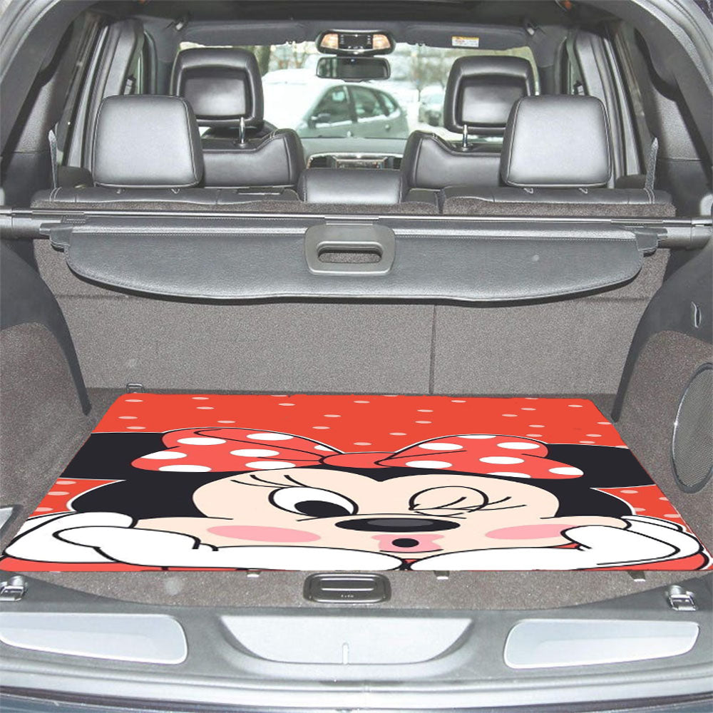 Minnie Mouse Disney Cartoon Car Trunk Mat Non Slip
