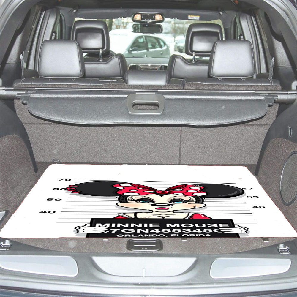 Minnie Mouse On Jail Car Trunk Mat Non Slip