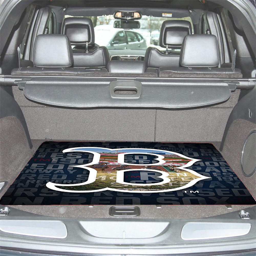Mlb Boston Red Sox Reversed Car Trunk Mat Non Slip