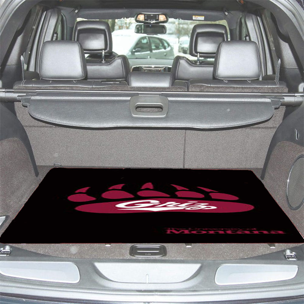 Montana Griz Logo On Blk Car Trunk Mat Non Slip