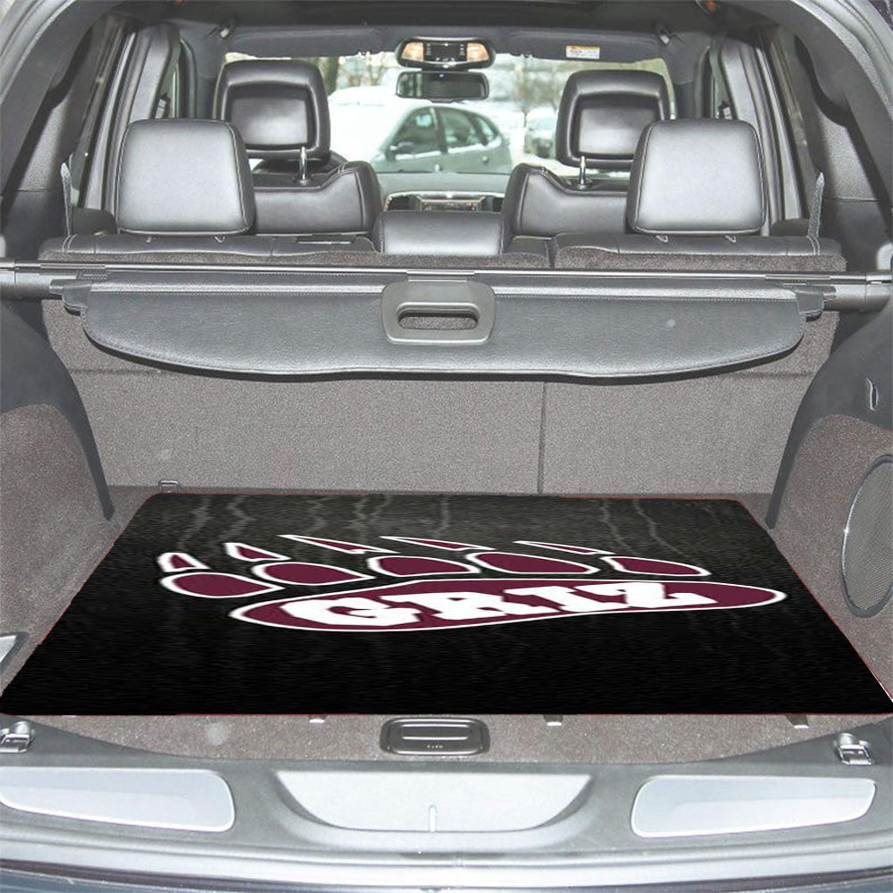 Montana Griz Logo On Texture Car Trunk Mat Non Slip