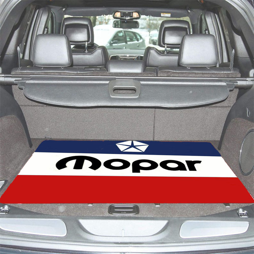 Mopar Flag Logo Car Trunk Mat Non Slip