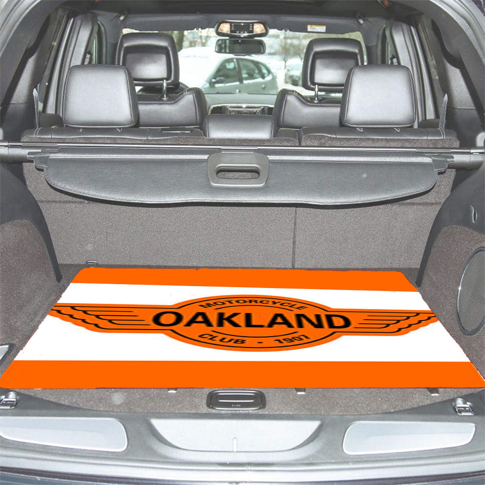 Motorcycle Oakland Club Car Trunk Mat Non Slip