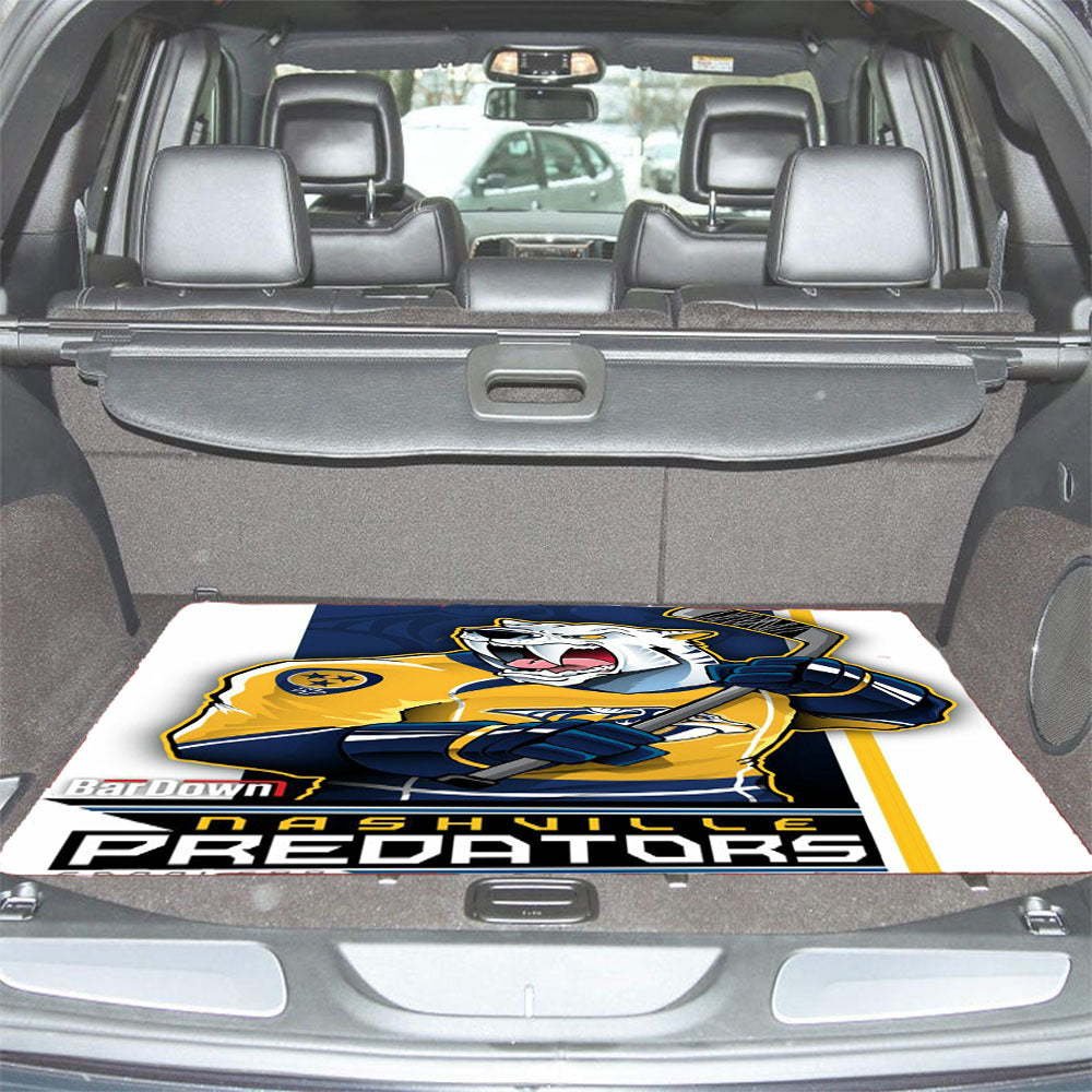 Nashville Predators Hockey Car Trunk Mat Non Slip