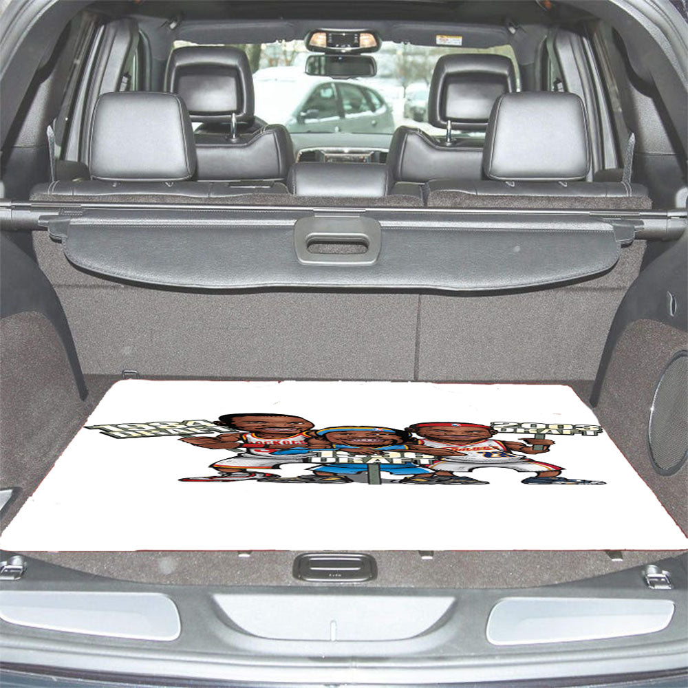 Nba Draft Basketball L Car Trunk Mat Non Slip