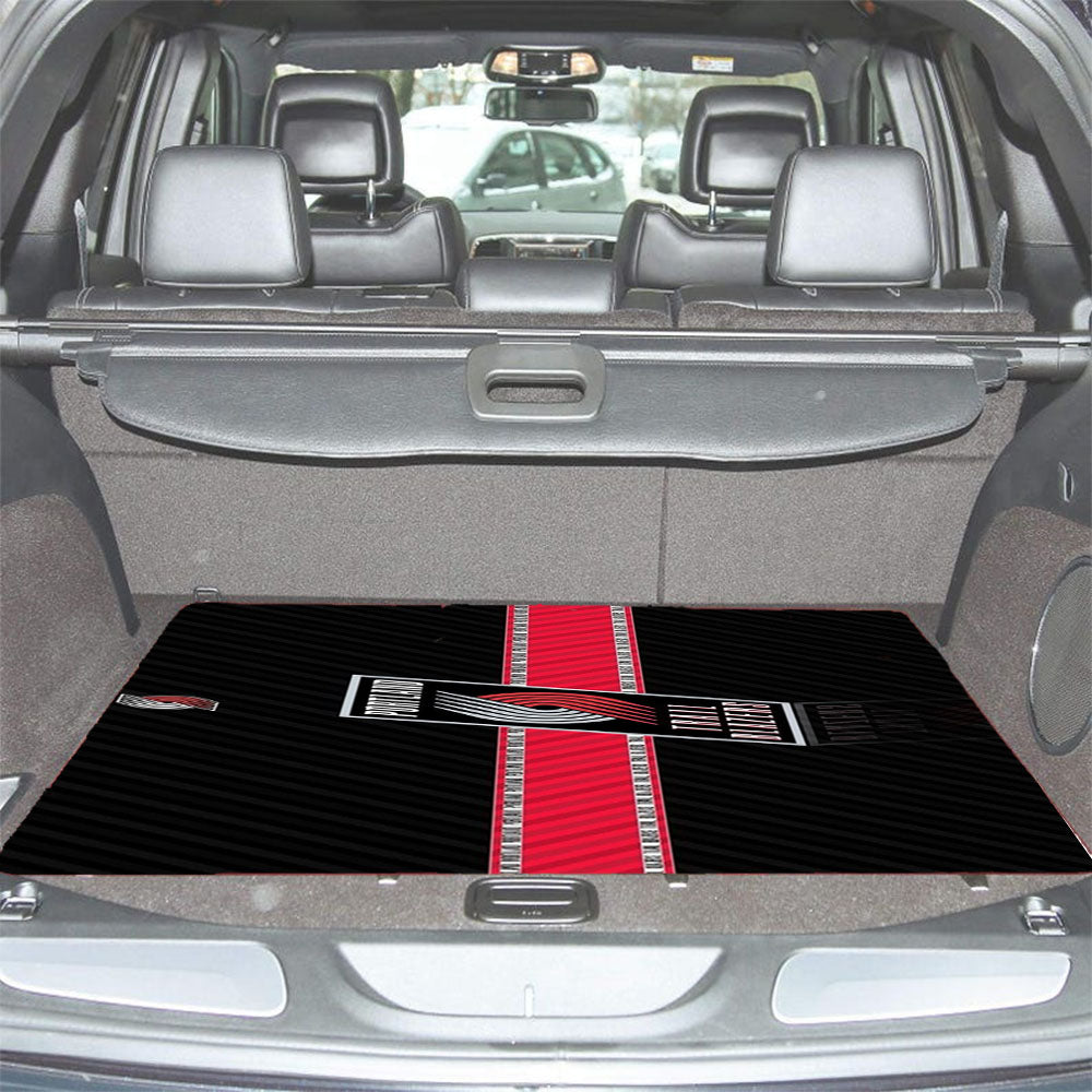Nba Portland Trail Blazers Logo Car Trunk Mat Non Slip