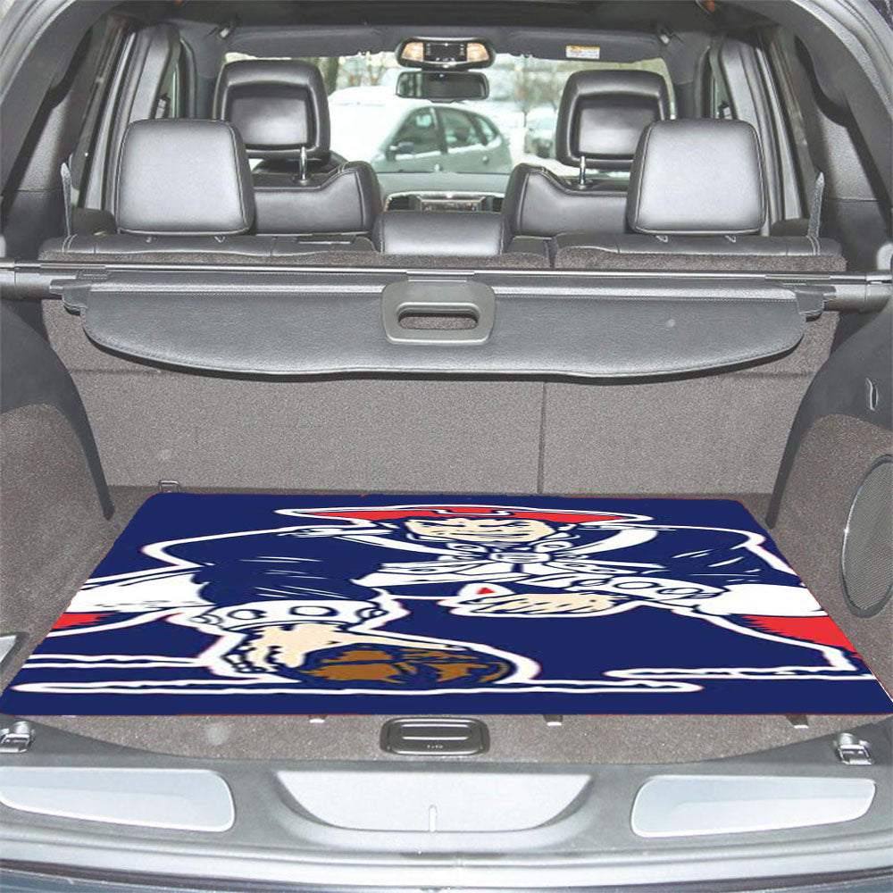 Ne Pats Logo Guy On Blue Car Trunk Mat Non Slip