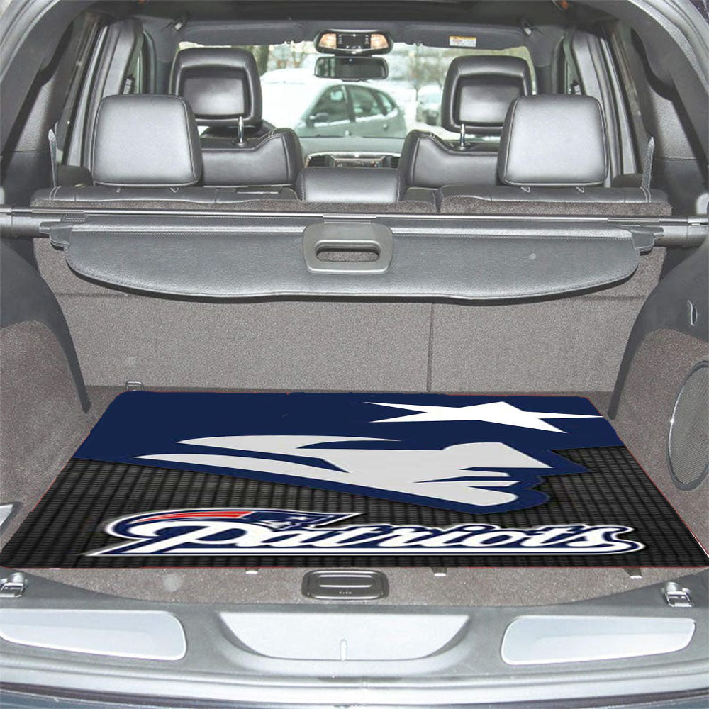 Ne Pats Logo On Grid Car Trunk Mat Non Slip