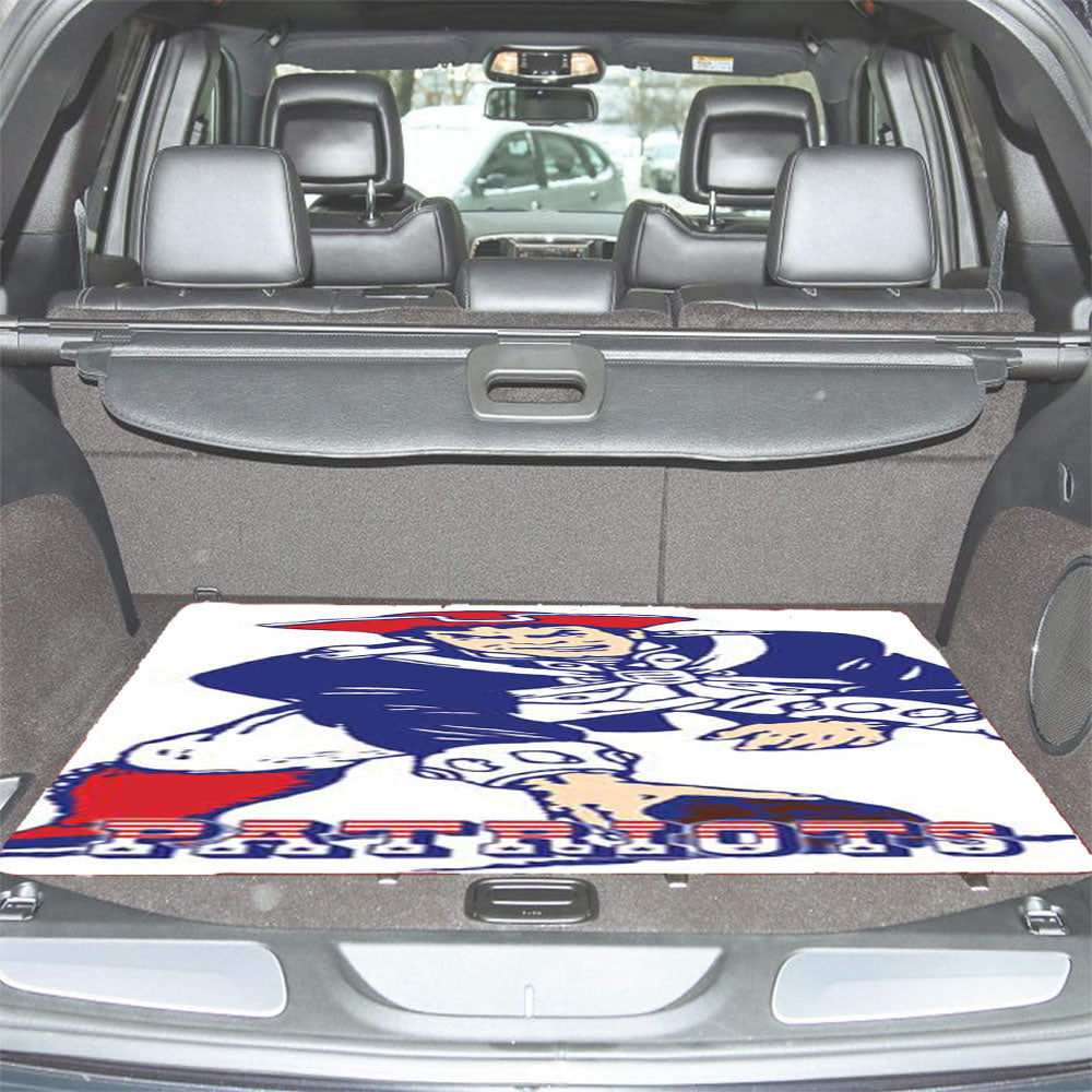 Ne Pats Red Wht Blue Logos Car Trunk Mat Non Slip