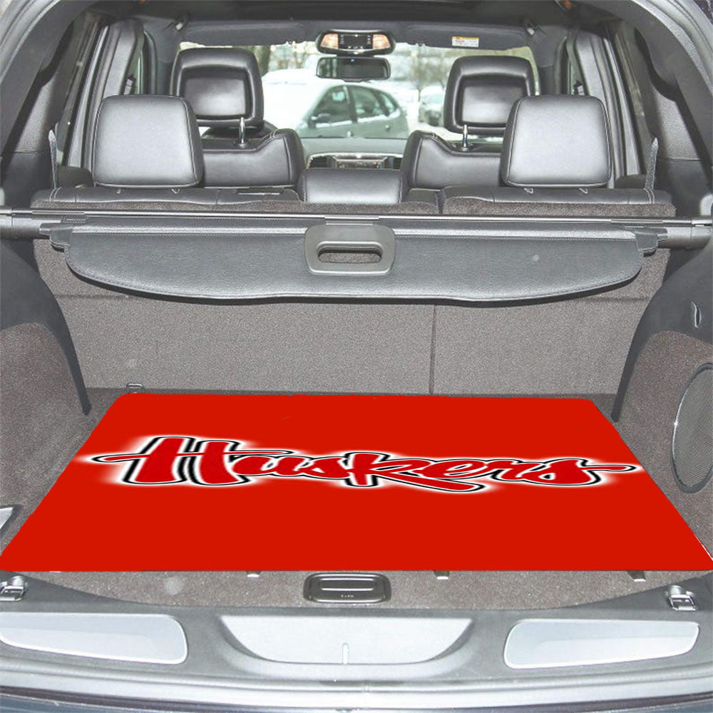 Nebraska Cornhuskers Red Car Trunk Mat Non Slip