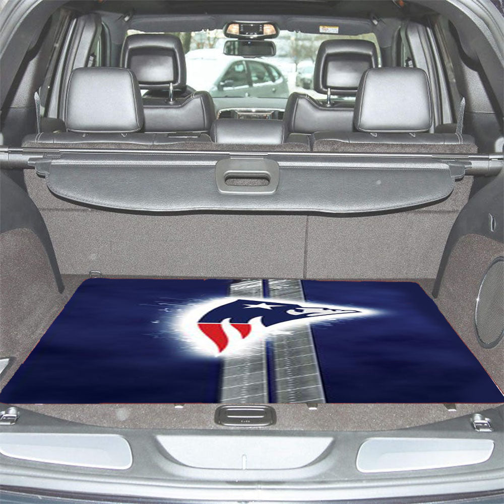 New England Patriots Art Car Trunk Mat Non Slip