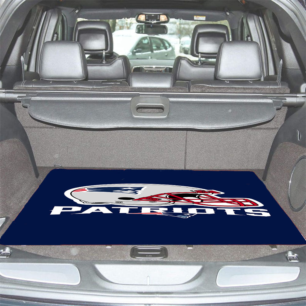 New England Patriots Emblem Car Trunk Mat Non Slip