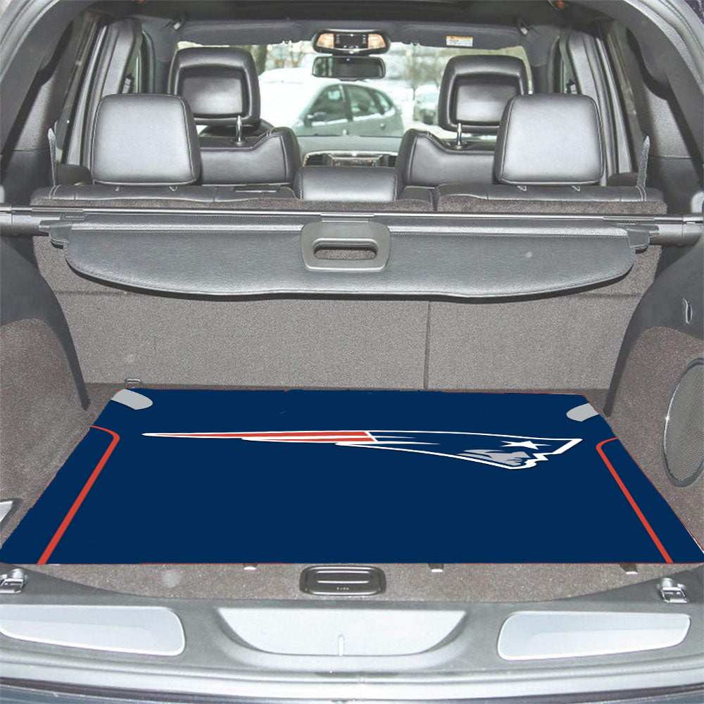 New England Patriots Jersey Blue Car Trunk Mat Non Slip