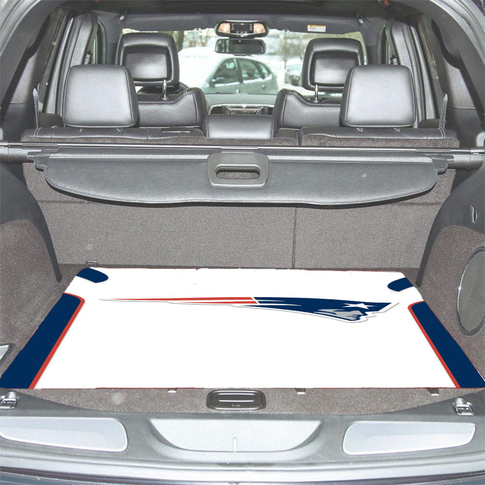 New England Patriots Jersey White Car Trunk Mat Non Slip