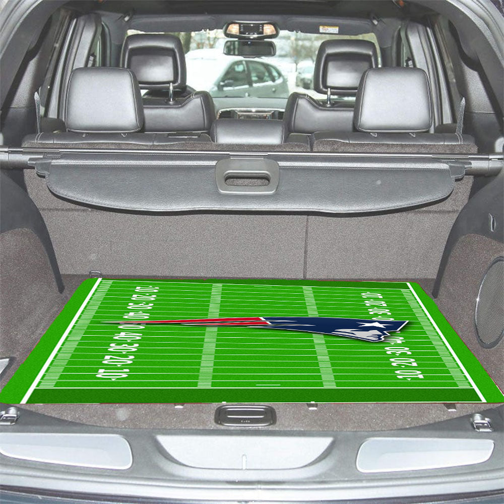 New England Patriots Nfl Court Car Trunk Mat Non Slip