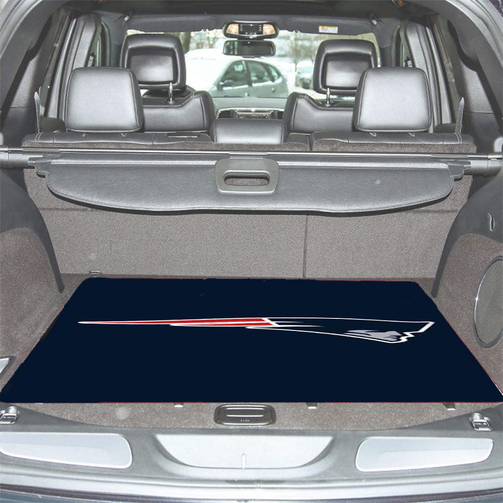 New England Patriots Simple Logo Car Trunk Mat Non Slip
