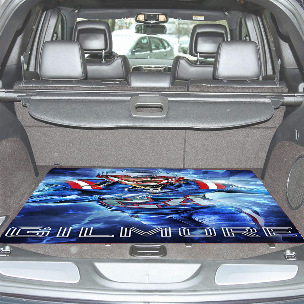 New England Patriots Stephon Gilmore 2 Car Trunk Mat Non Slip