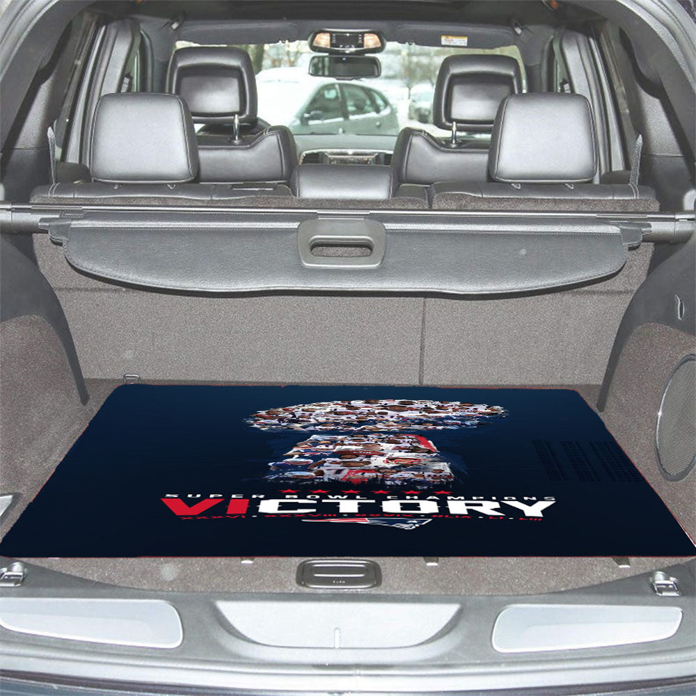 New England Patriots Victory Car Trunk Mat Non Slip