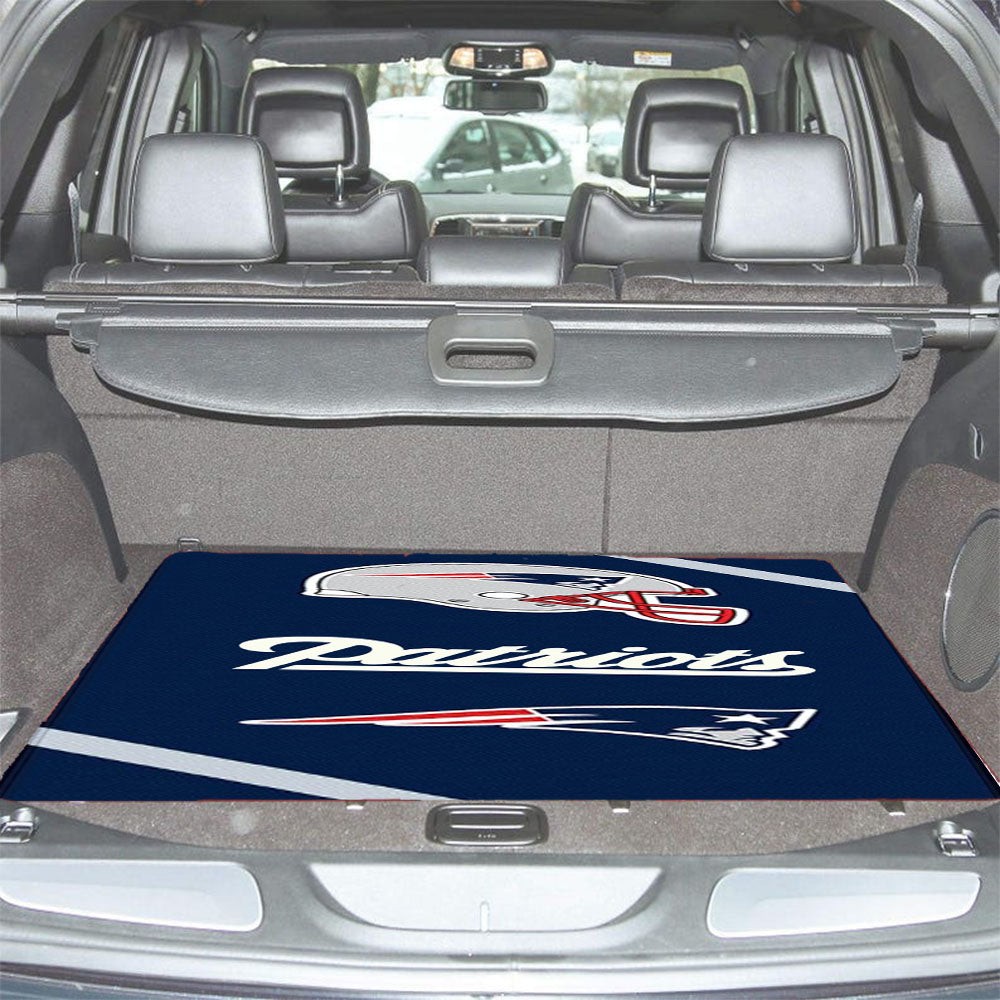 New England Patriots Wallpaper Car Trunk Mat Non Slip