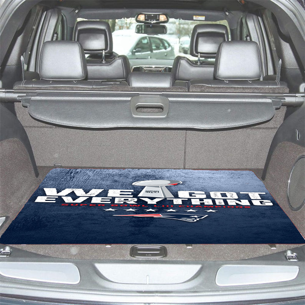New England Patriots We Got Everything Car Trunk Mat Non Slip