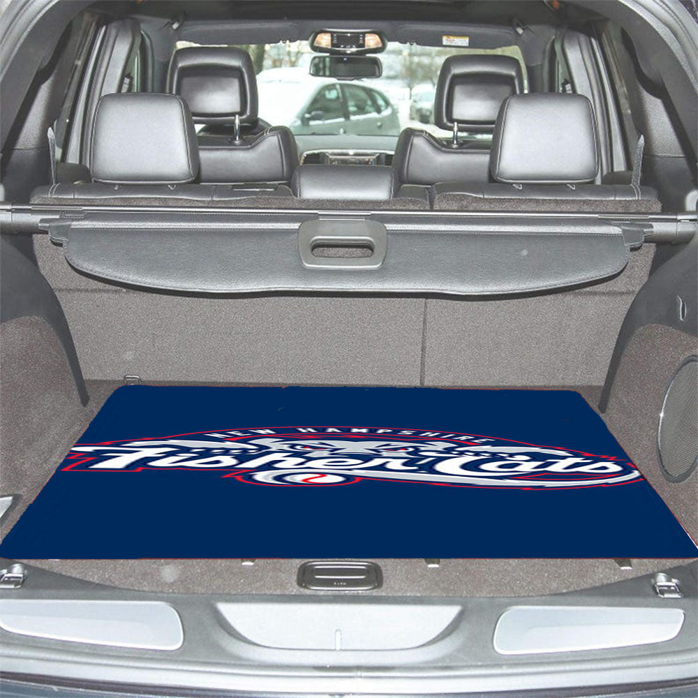 New Hampshire Fisher Cats Baseball Logo Blue Car Trunk Mat Non Slip