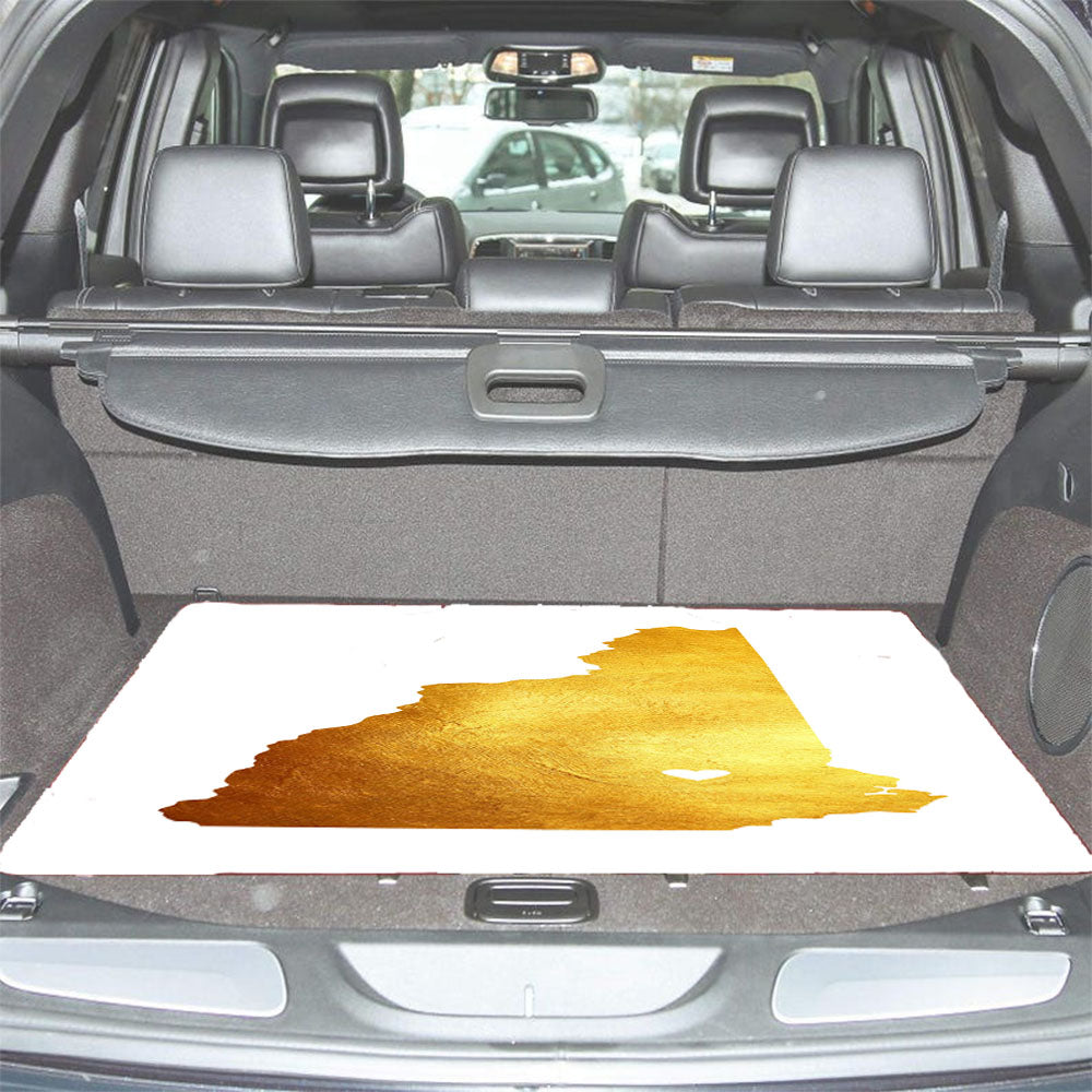 New Hampshire Golden State Map Car Trunk Mat Non Slip